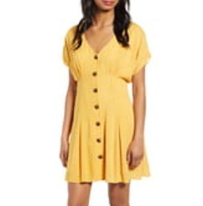 BP. Button Front Prairie Minidress